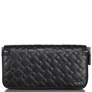 TUMI TICON Large ZipAround Travel Wallet - Black and 16 card slots.NWOT